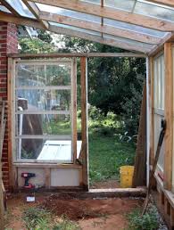 Greenhouse First Of Two Doors Hung