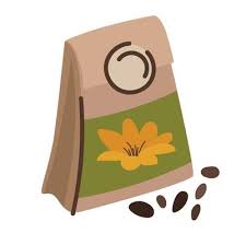 Seed Bag Vector Art Icons And