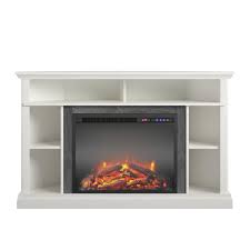 Parlor 47 625 In Electric Corner Fireplace Tv Stand In White