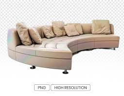 Beige Leather Ushaped Sectional Sofa