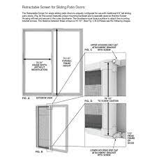 Larson 78 In Brisa White Retractable Screen Door For Sliding Door