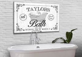 Bath Canvas Wall Art