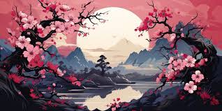 Japanese Cherry Blossom Art Images