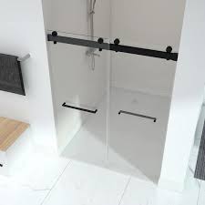 Double Sliding Frameless Shower Door