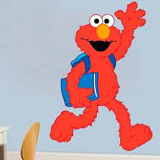 Kids Wall Sticker Elmo Goes To School