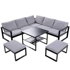Metal Outdoor Sofa Sectional Sofa Set