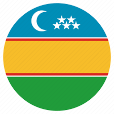 Circular Country Flag Karakalpakstan