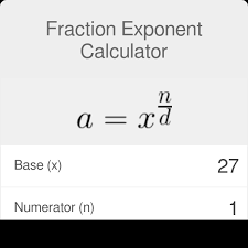 Fractional Exponent Calculator
