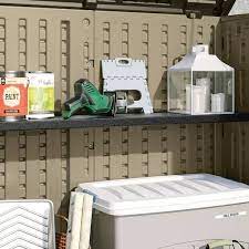 Resin Horizontal Storage Shelf Kit
