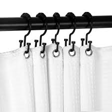 Double Roller Shower Curtain Hooks