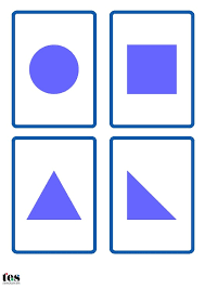 2d Shapes Shaped Cards