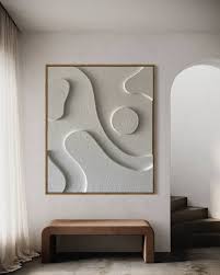 Midcentury Modern Relief Painting