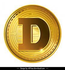 Dogecoin Sign Icon Shiny Golden Capital