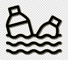 Plastic Bottle Icon Ocean Icon Climate