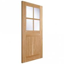 4 Lite Un Finished External Oak Door