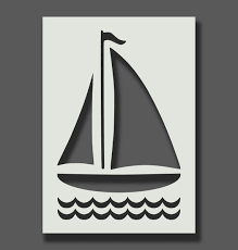 Sail Boat Stencils Reusable Stencils