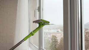 Window Cleaning Of Special Mop For