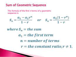 The Sum Of The Geometric Sequence