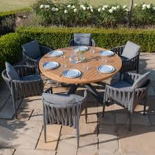 Jakarta Teak 6 Seat Round Dining Table