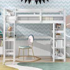 Twin Loft Bed With Desk Ladder