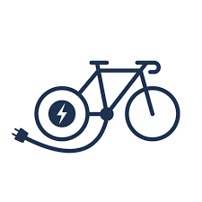 Bike Charge Station Silhouette Icon
