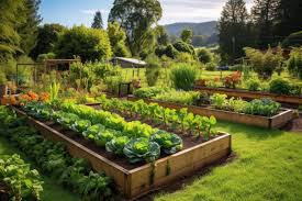 Raised Garden Beds With Edible Plants