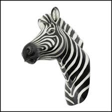 Sculpture 162 Zebra Wall Head