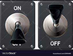 Toggle Switch Royalty Free Vector Image