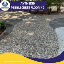 Anti Skid Pebblecrete Concrete Flooring