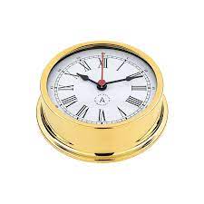 Nautical Clock Gold Plated Pacific