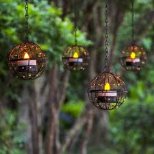 Garden Solar Lights Hanging Lanterns