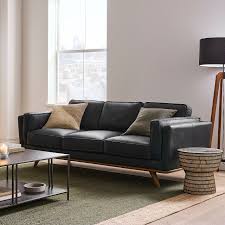 Zander Leather Sofa 90 West Elm