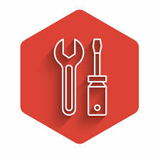 Wrench Spanner Tools Icon Isolated