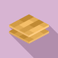 Wood Floor Tiles Icon Flat Ilration
