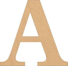 Wood Letters Blank 15 Times Font A
