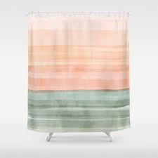 Color Block Shower Curtain