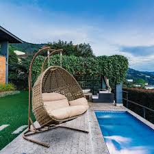 Double Seat Patio Swing Chair