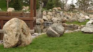Decorative Waterfall With Rocks And