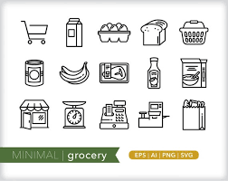 Grocery Icons Food And Drink Icons Svg