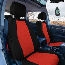 Red Neoprene Custom Car Seat Cover