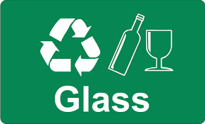 Recycling Sticker Glass Wheelie
