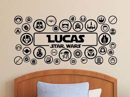 Star Wars Icons Wall Decal Personalized