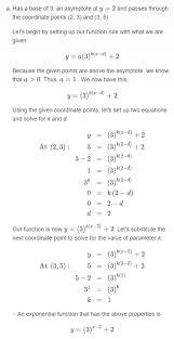 Rule Of An Exponential Function