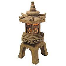 Design Toscano Sacred Pagoda Lantern Illuminated Statue