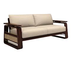 Buy Vedic 3 Seater Sheesham Wood Sofa