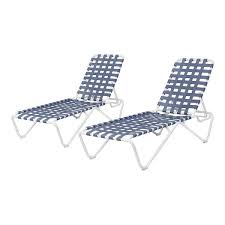 Adjustable Outdoor Strap Chaise Lounge