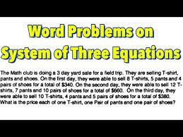 System Of Three Equations