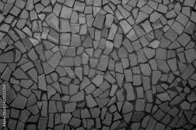 Black Broken Tiles Mosaic Seamless