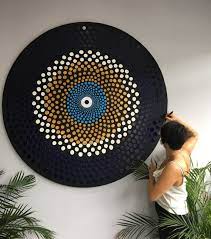 Buy Evil Eye Dot Mandala Canvas Hand