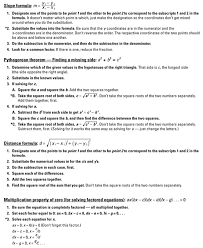 Algebra Workbook For Dummies Cheat Sheet